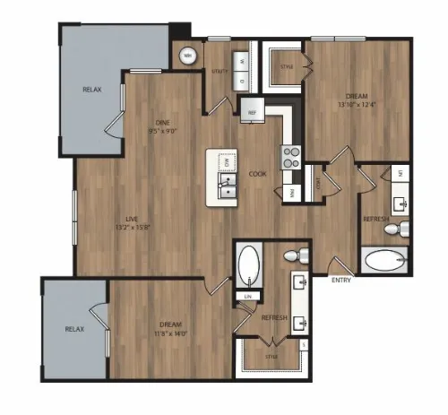 The Lively at Firewheel Floorplan 7