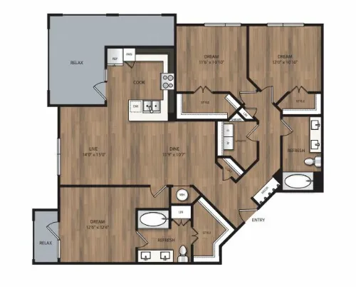 The Lively at Firewheel Floorplan 9