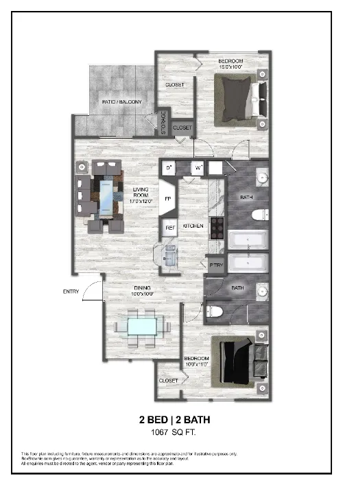 The Lochley Carrollton Floorplan 3