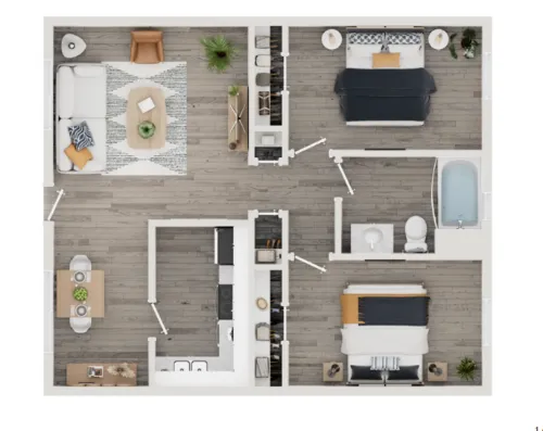 The Lynx Townhomes and floor plan 1