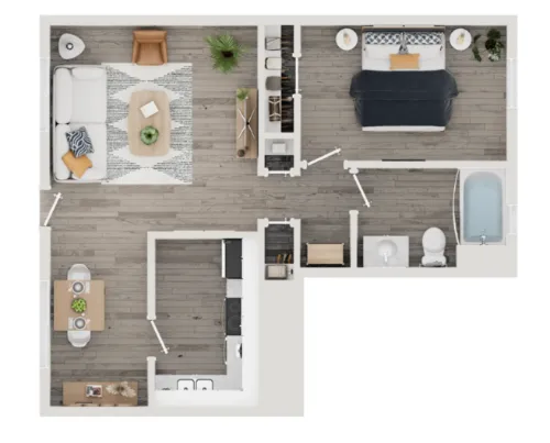 The Lynx Townhomes and floor plan 1