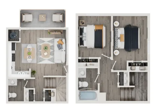 The Lynx Townhomes and floor plan 2