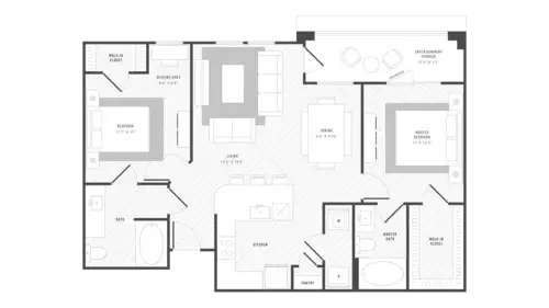 The Mansions at Mercer Crossing Farmers Floorplan 3