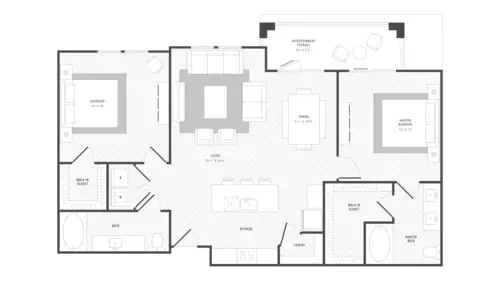 The Mansions at Mercer Crossing Farmers Floorplan 4