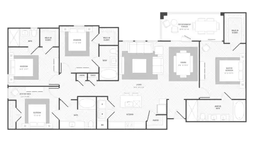 The Mansions at Mercer Crossing Farmers Floorplan 6