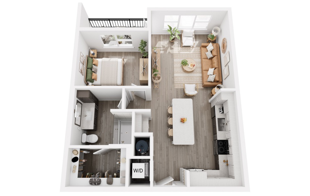 The Merle on Howard floor plan 3