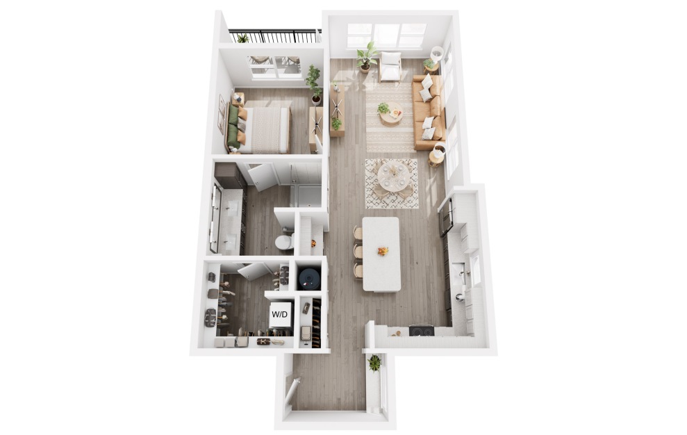 The Merle on Howard floor plan 4