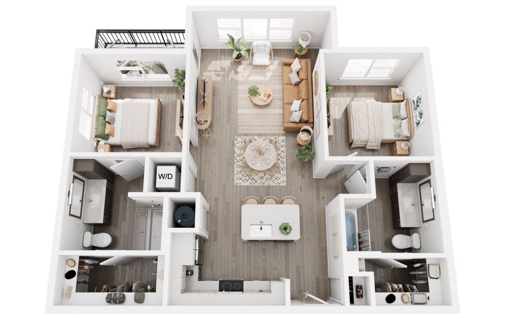 The Merle on Howard floor plan 5