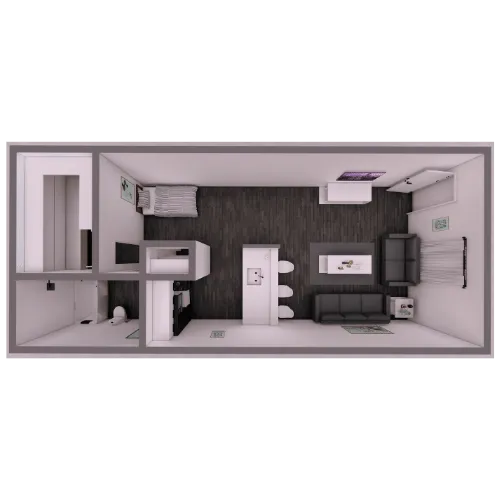 The Milo Apartments Dallas Apartment Floor Plan 1