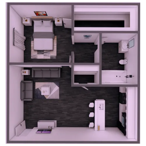 The Milo Apartments Dallas Apartment Floor Plan 3