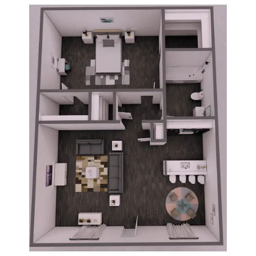 The Milo Apartments Dallas Apartment Floor Plan 4