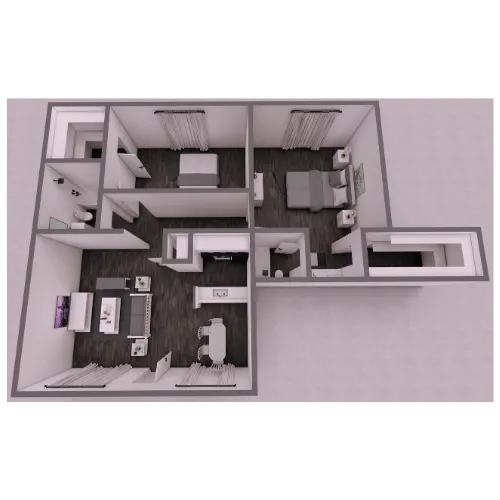 The Milo Apartments Dallas Apartment Floor Plan 7