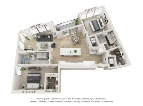 The Monarch HALL Park floor plan 2