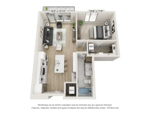 The Monarch HALL Park floor plan 2