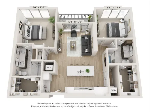 The Monarch HALL Park floor plan 3