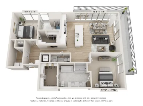 The Monarch HALL Park floor plan 8