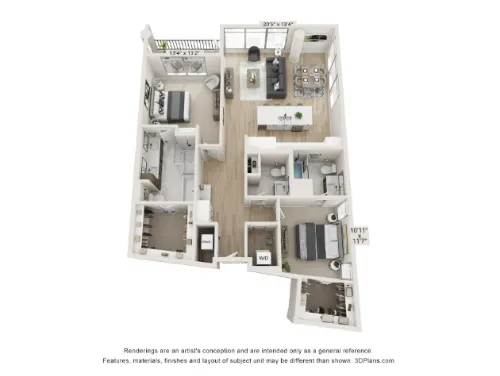 The Monarch HALL Park floor plan 9