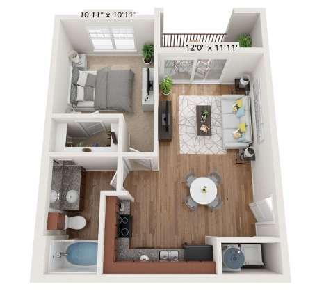 The Oaks at Techridge floor plan 1