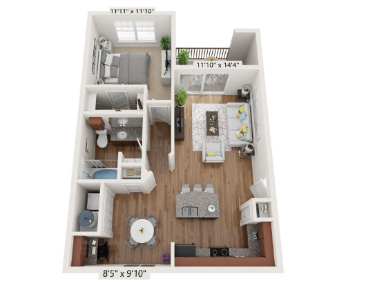 The Oaks at Techridge floor plan 3