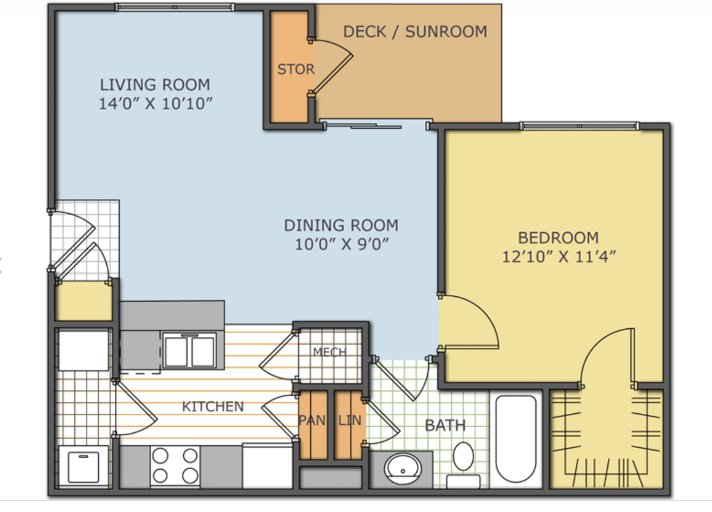 The Palmer floor plan 1