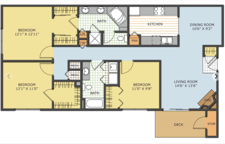 The Palmer floor plan 1