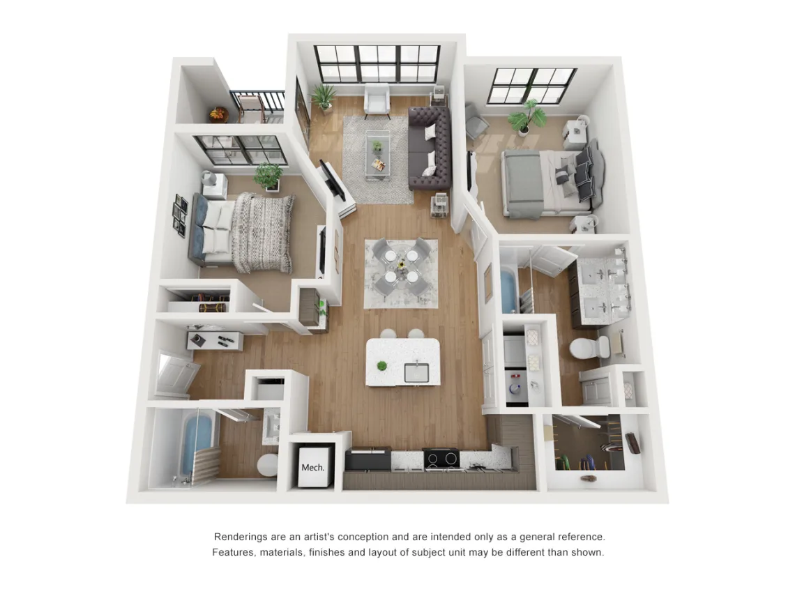 The Parker Austin floor plan 3