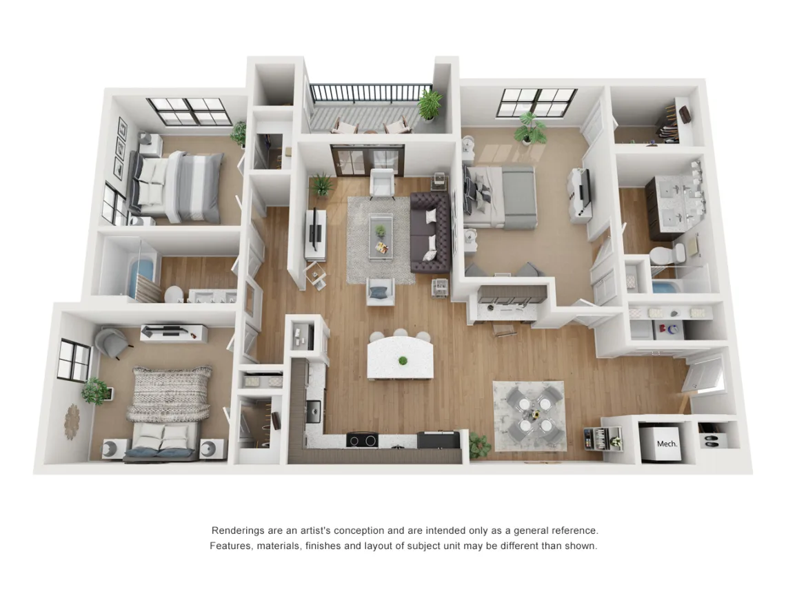 The Parker Austin floor plan 5