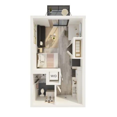 The Parlor studio floor plan 1