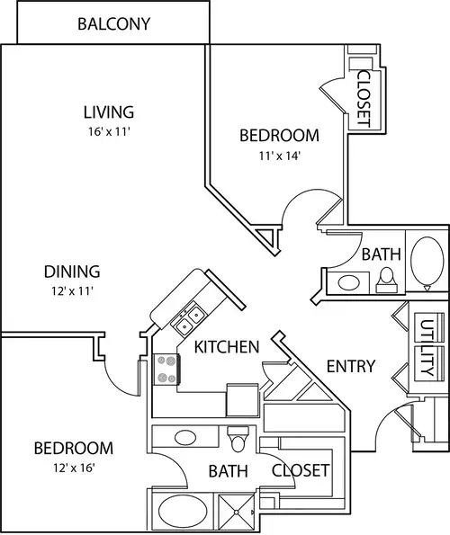 The Plaza at Frisco Square Frisco Floorplan 6