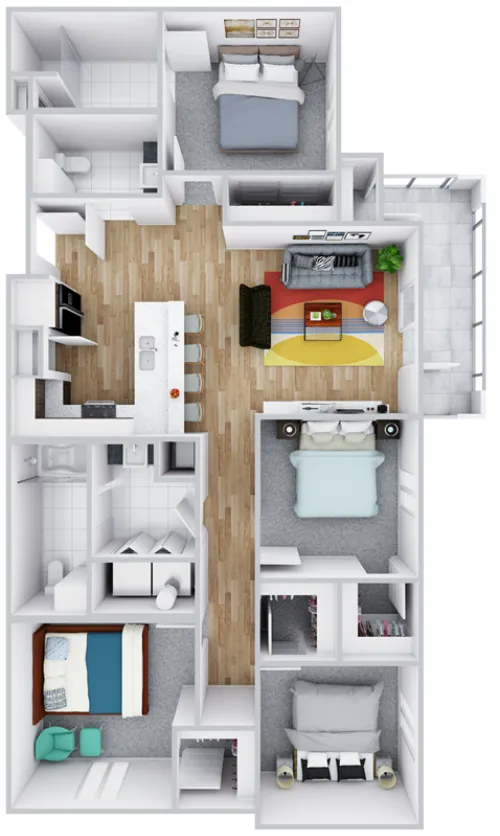 The Reserve at San Marcos 4BR floor plan 1