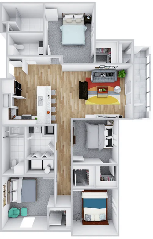 The Reserve at San Marcos 4BR floor plan 2