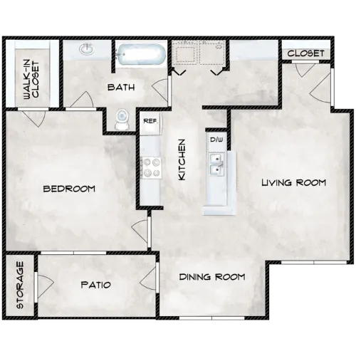 The Rose at Cedar Hill Floorplan 1