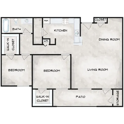 The Rose at Cedar Hill Floorplan 2