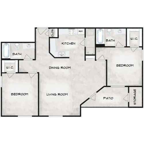 The Rose at Cedar Hill Floorplan 3