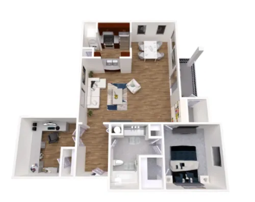 The Vineyards Apartments floor plan 1