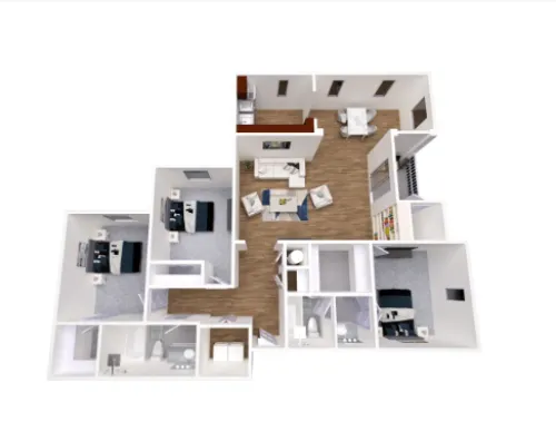 The Vineyards Apartments floor plan 1