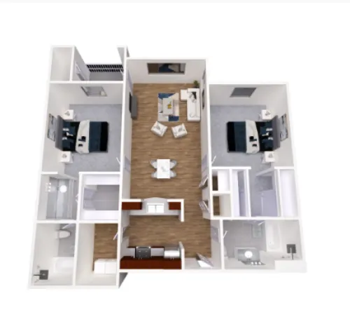 The Vineyards Apartments floor plan 2