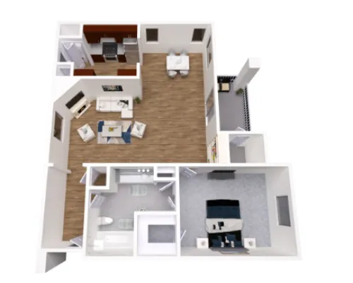 The Vineyards Apartments floor plan 2