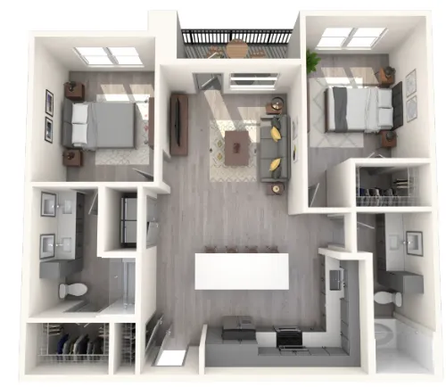 The Warner floor plan 1