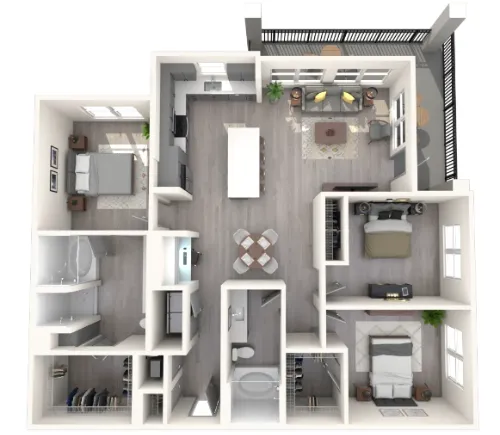 The Warner floor plan 1