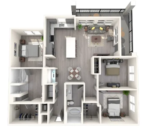 The Warner floor plan 3