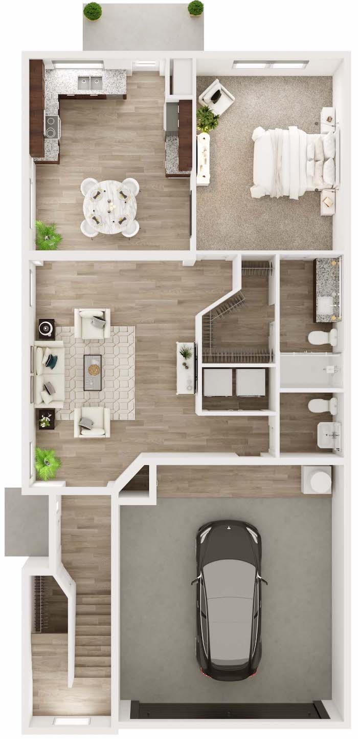 Townes on Tenth Townhomes floor plan 3