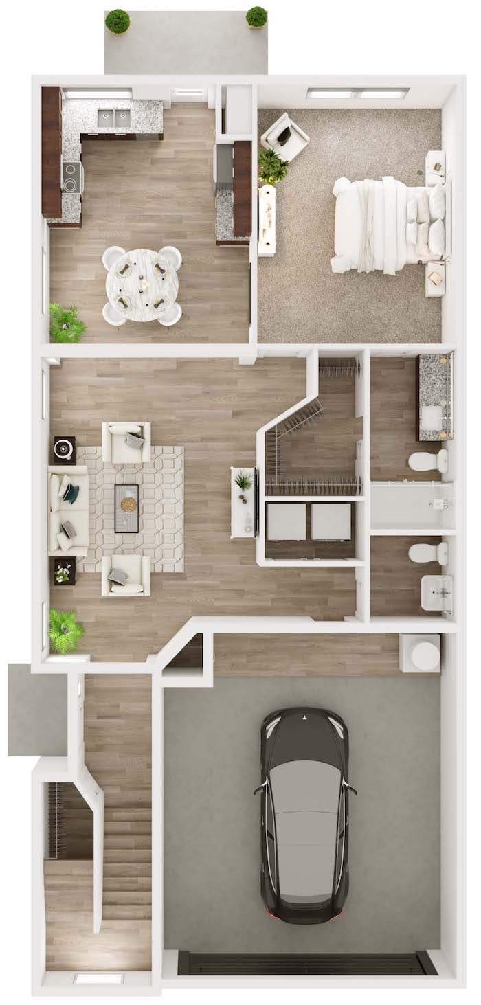 Townes on Tenth Townhomes floor plan 4