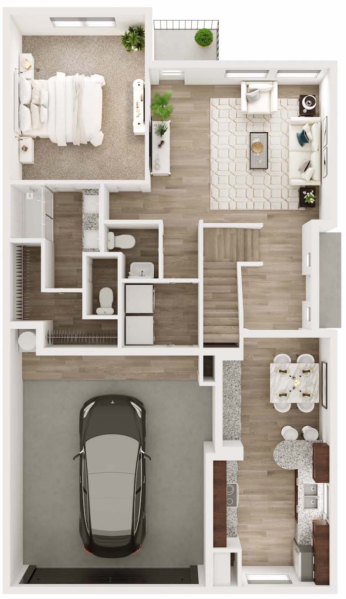 Townes on Tenth Townhomes floor plan 5