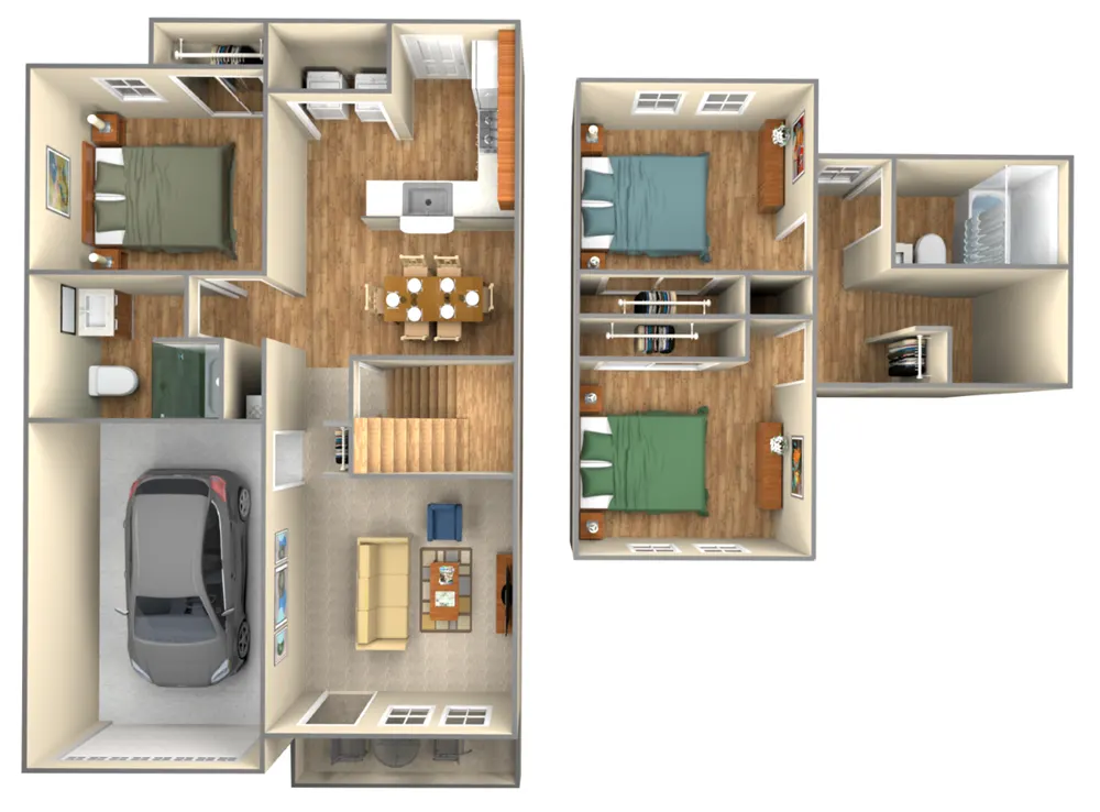 Townhomes at Double Creek floor plan 1