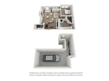 Townhomes of Bent Tree Dallas Floorplan 2