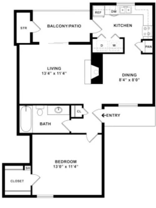 Trinity Crossing Carrollton floorplan 1