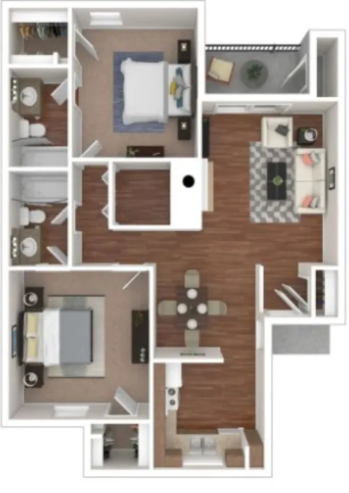 Trinity Crossing Carrollton floorplan 3