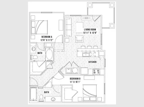 Uptown Square floorplan 9