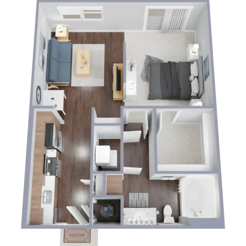 Uptown at Cole Park Floorplan 1